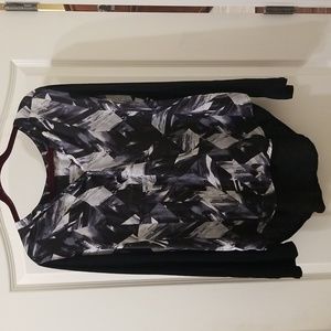 APT.9 Abstract Pattern Pullover Top